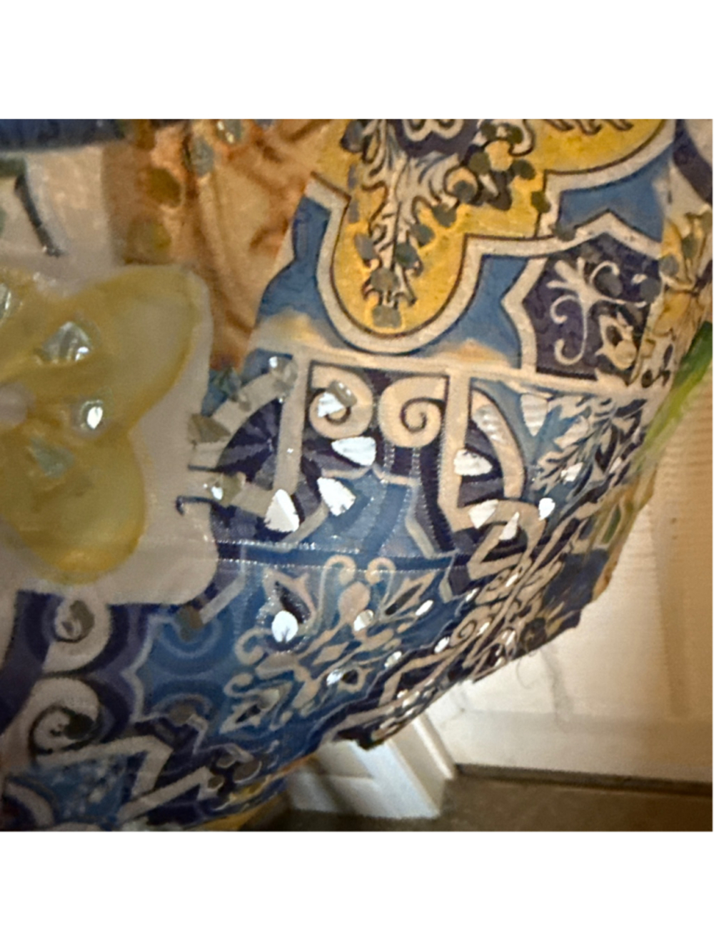 Siya Dress Blue and Yellow Lemon Print, Size Unspecified - Picture 6 of 6